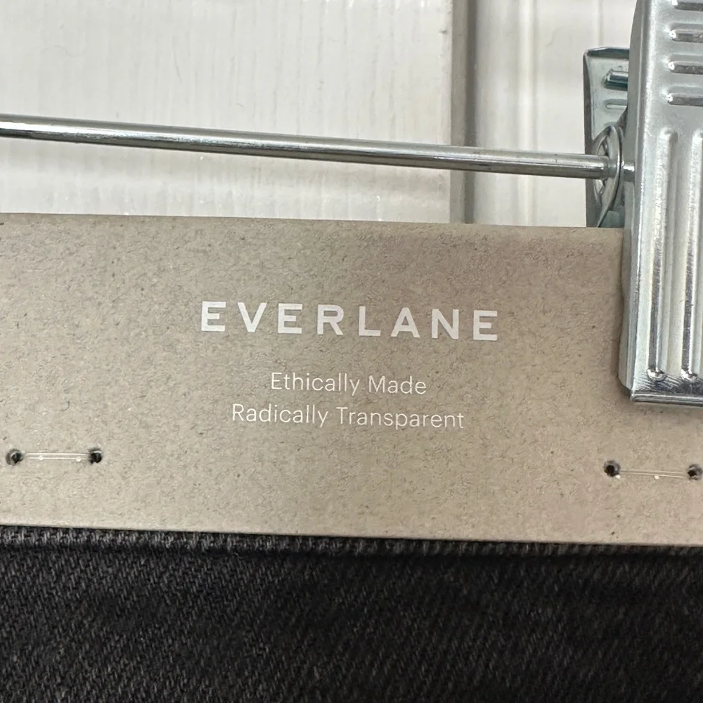 Brand New Everlane The Original Cheeky Jean Washed Black Size 31 Ankle Straight - Picture 4 of 10